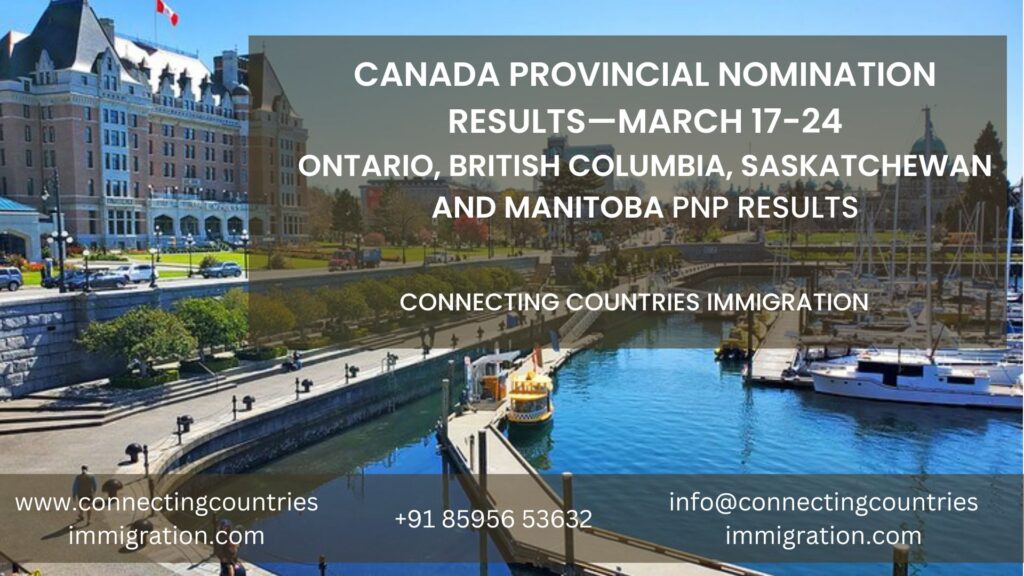 Canada Provincial Nomination Results—March 17-24