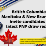 British Columbia, Manitoba and New Brunswick invite candidates