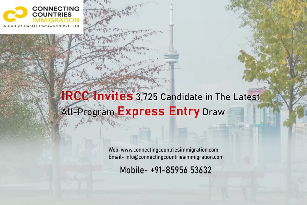 IRCC invites 3,725 candidates in the latest all-program Express Entry draw